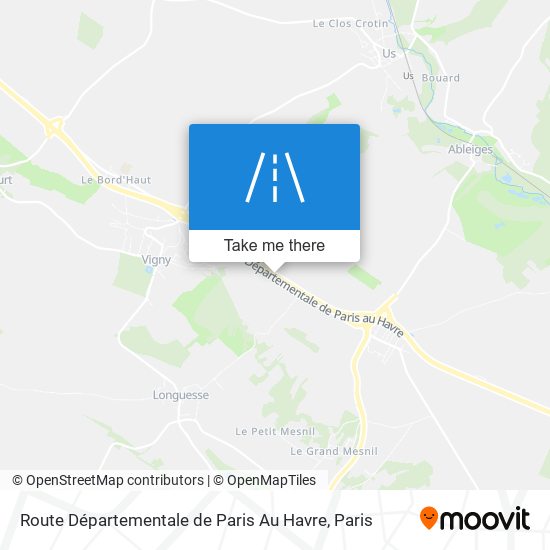 Route Départementale De Paris Au Havre map
