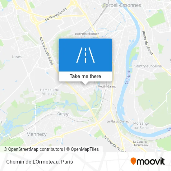 Chemin de L'Ormeteau map