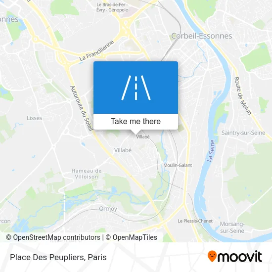 Place Des Peupliers map