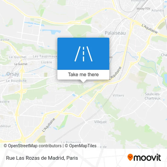 Rue Las Rozas de Madrid map