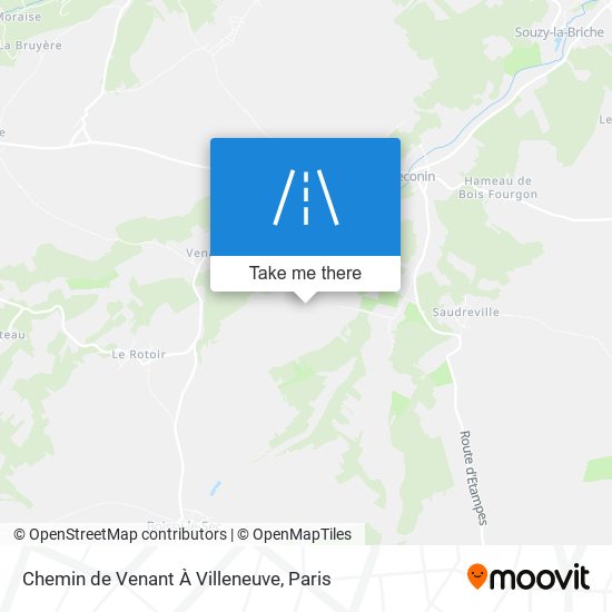 Chemin De Venant À Villeneuve map