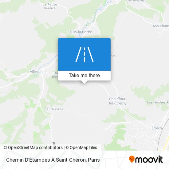Chemin D'Étampes À Saint-Chéron map