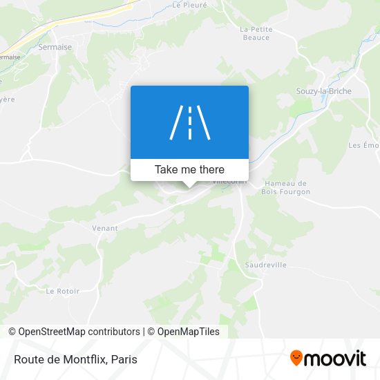 Route de Montflix map