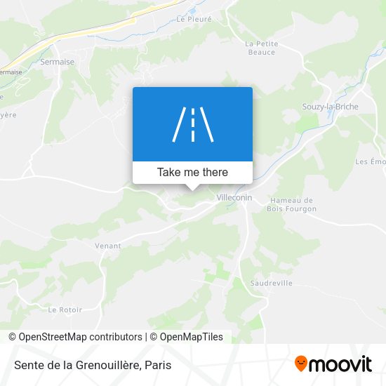 Sente de la Grenouillère map