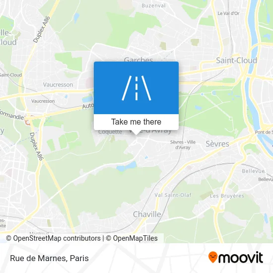 Rue de Marnes map