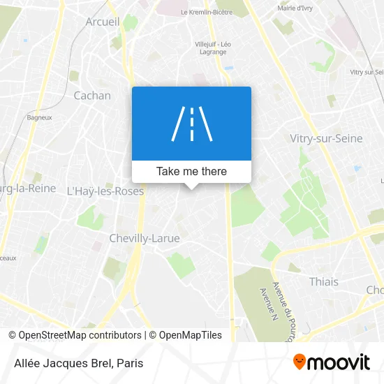 Allée Jacques Brel map