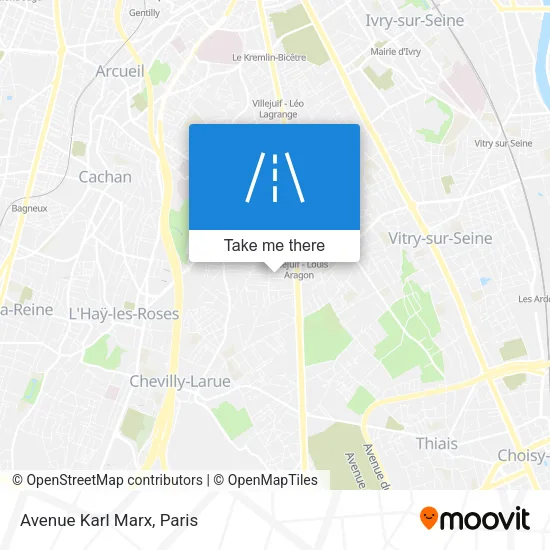Avenue Karl Marx map