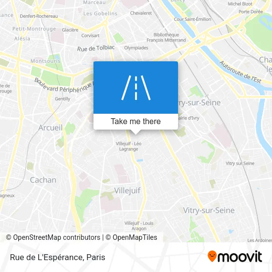 Rue de L'Espérance map