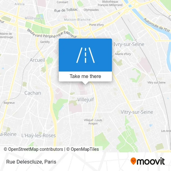 Rue Delescluze map