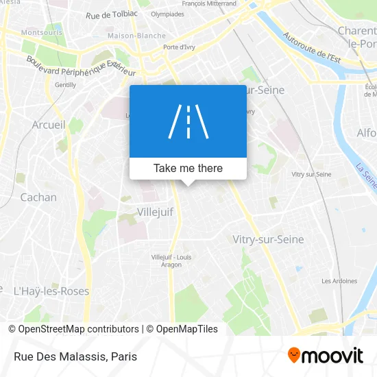 Rue Des Malassis map