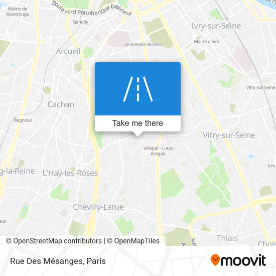 Rue Des Mésanges map