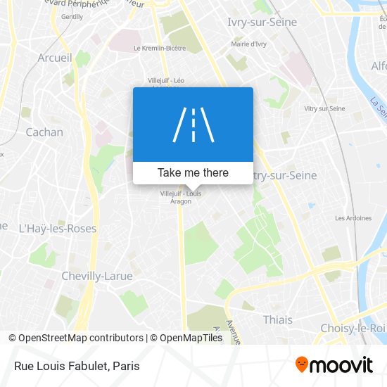Mapa Rue Louis Fabulet