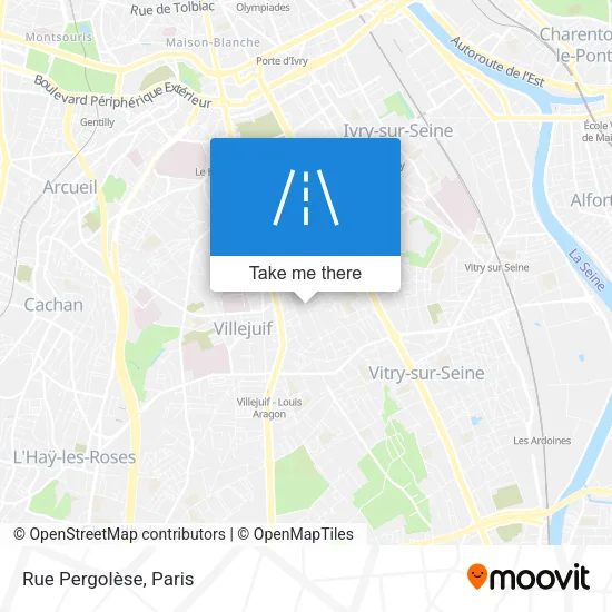Rue Pergolèse map
