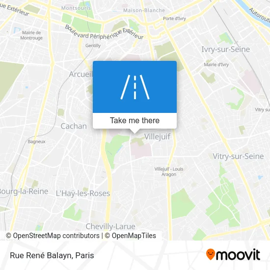 Rue René Balayn map