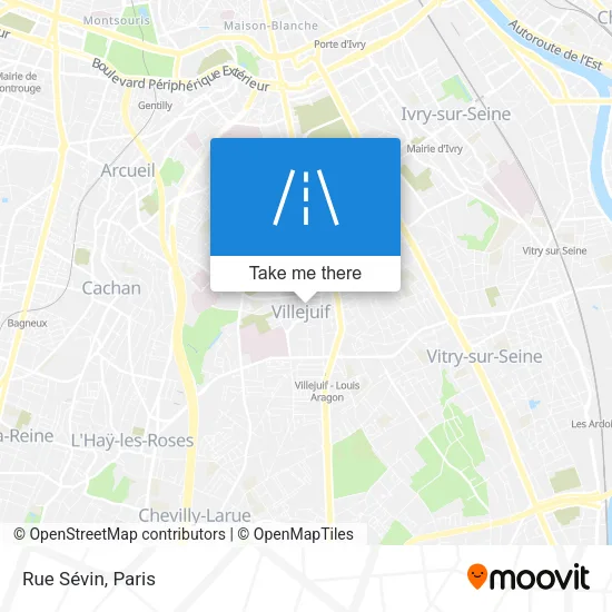 Rue Sévin map