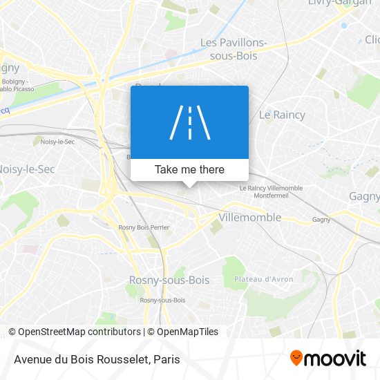 Mapa Avenue du Bois Rousselet