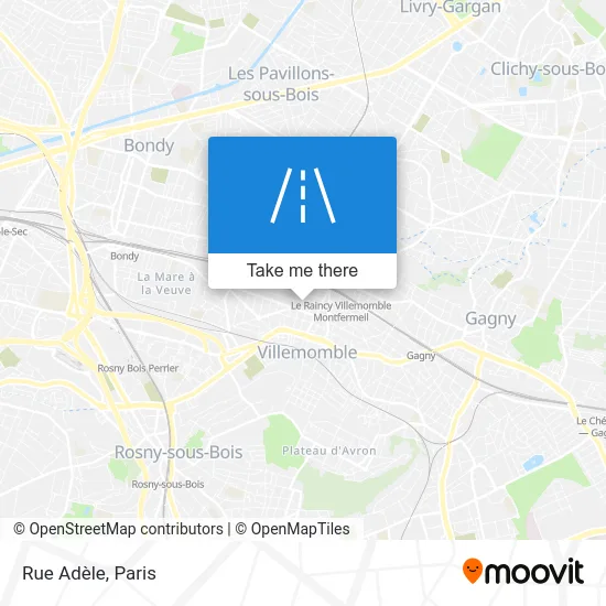 Rue Adèle map