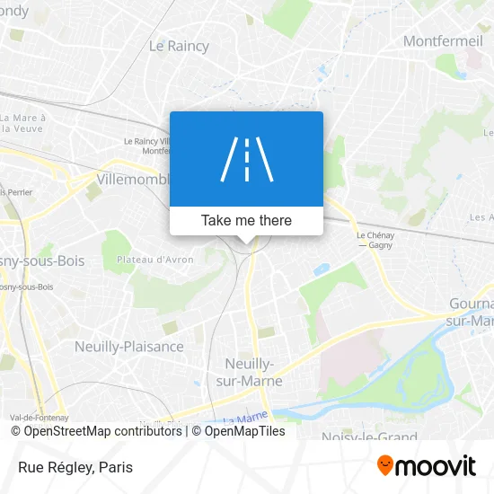 Rue Régley map