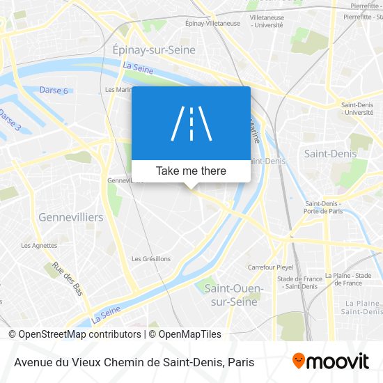 Avenue du Vieux Chemin de Saint-Denis map