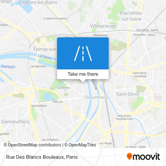 Rue Des Blancs Bouleaux map