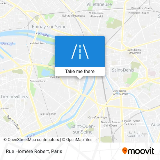 Rue Homère Robert map