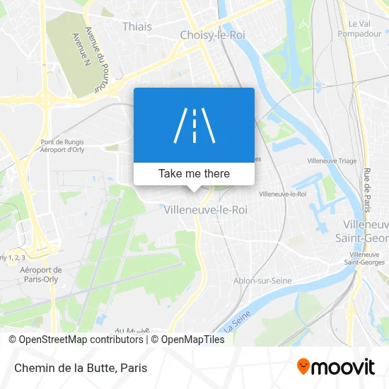 Chemin de la Butte map