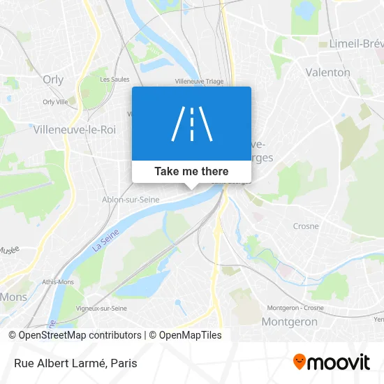 Rue Albert Larmé map