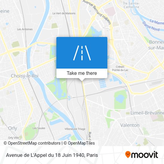 Avenue de L'Appel du 18 Juin 1940 map