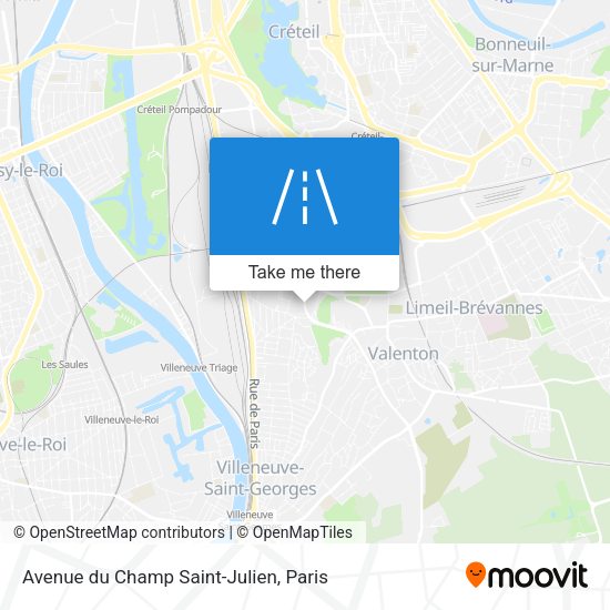 Avenue du Champ Saint-Julien map