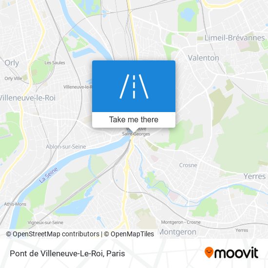 Pont de Villeneuve-Le-Roi map