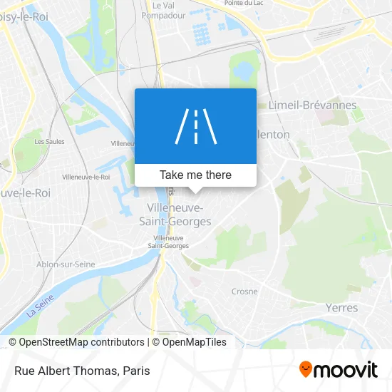 Rue Albert Thomas map