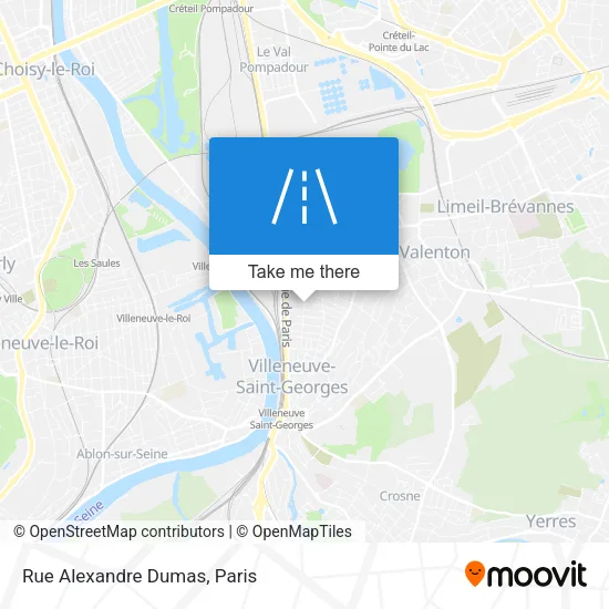 Rue Alexandre Dumas map