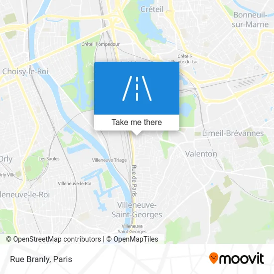 Rue Branly map