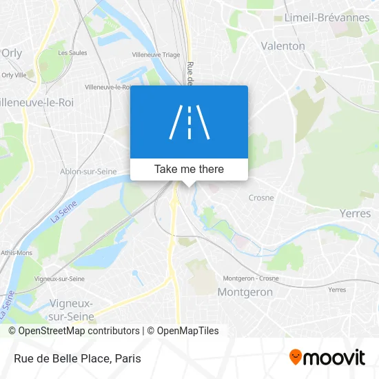 Rue de Belle Place map