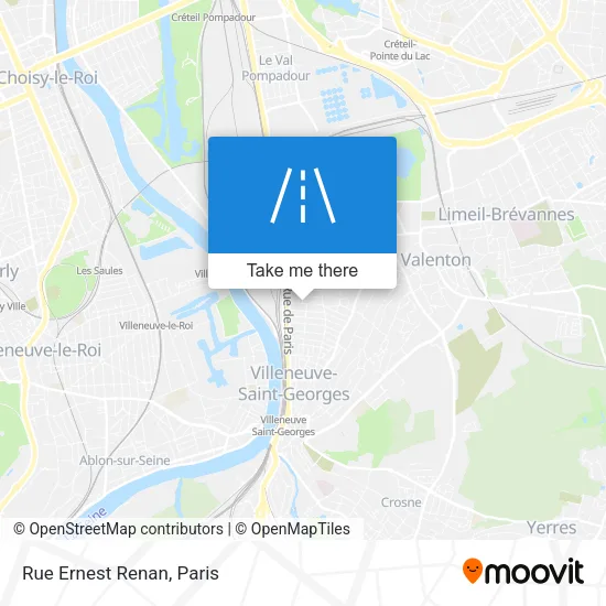 Rue Ernest Renan map