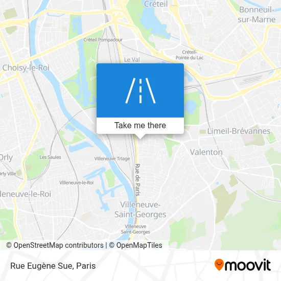 Rue Eugène Sue map