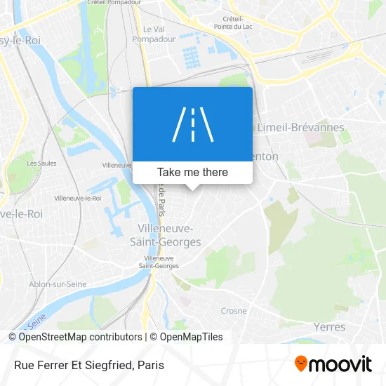 Rue Ferrer Et Siegfried map