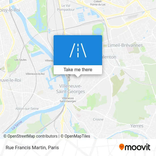 Rue Francis Martin map
