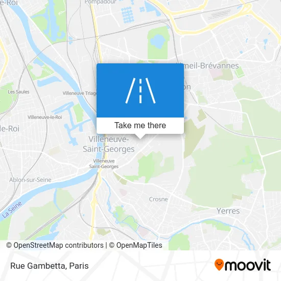 Rue Gambetta map