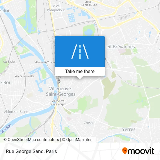 Rue George Sand map