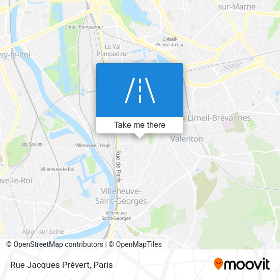 Rue Jacques Prévert map