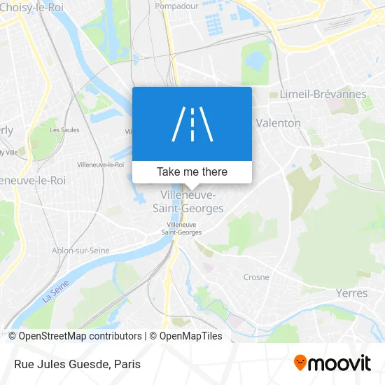 Rue Jules Guesde map
