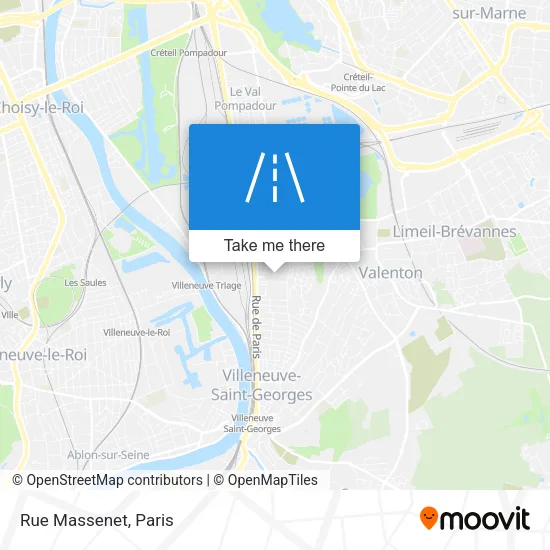 Rue Massenet map