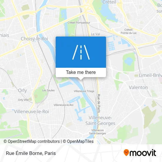 Rue Émile Borne map