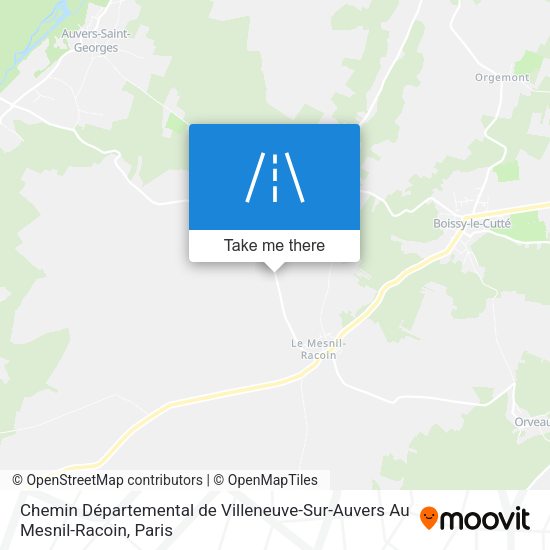 Chemin Départemental De Villeneuve-Sur-Auvers Au Mesnil-Racoin map