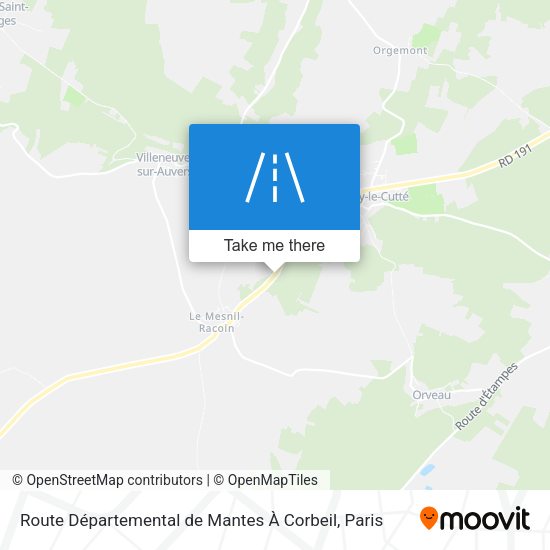 Route Départemental de Mantes À Corbeil map