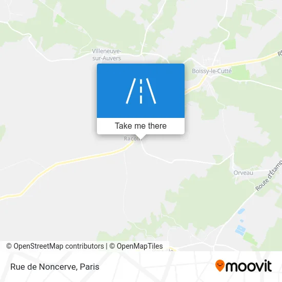 Mapa Rue de Noncerve