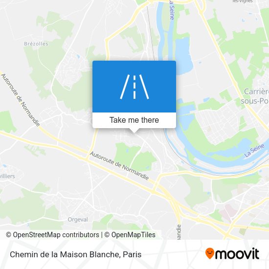 Chemin de la Maison Blanche map