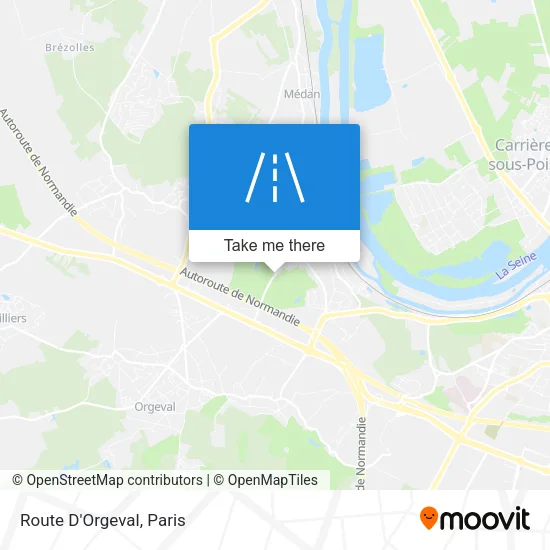 Mapa Route D'Orgeval