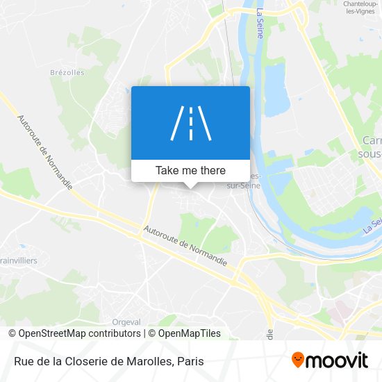 Rue de la Closerie de Marolles map